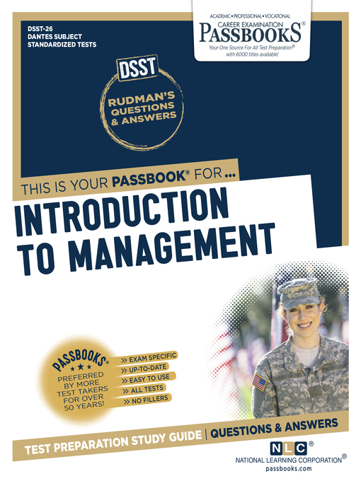 Title details for INTRODUCTION TO MANAGEMENT by National Learning Corporation - Available